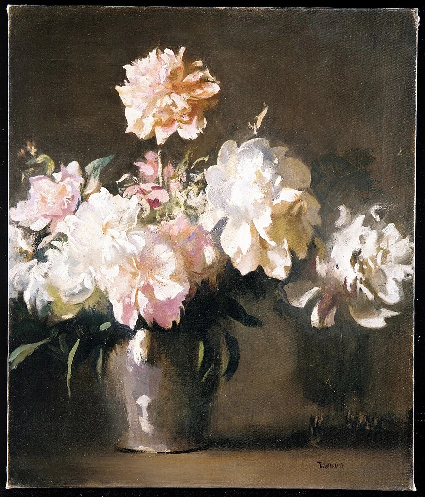 Edmund Tarbell - Natura morta, Vaso di peonie, Metropolitan Museum of Art, New York